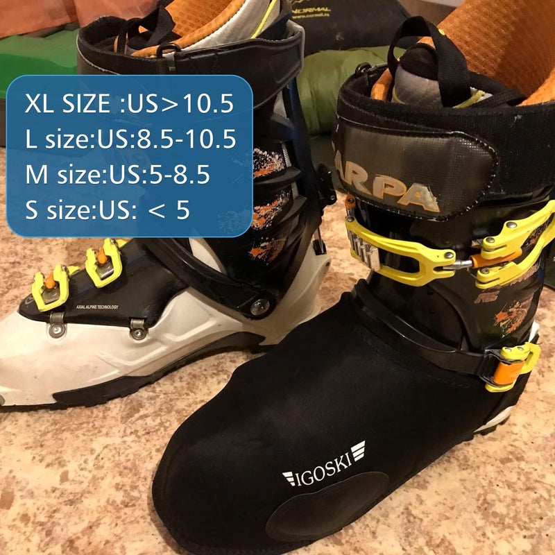 IGOSKI SKI Boot & Shoe Covers Water Resistant and Washable Ski Boot Covers Keep Dry and Warm - Image 2